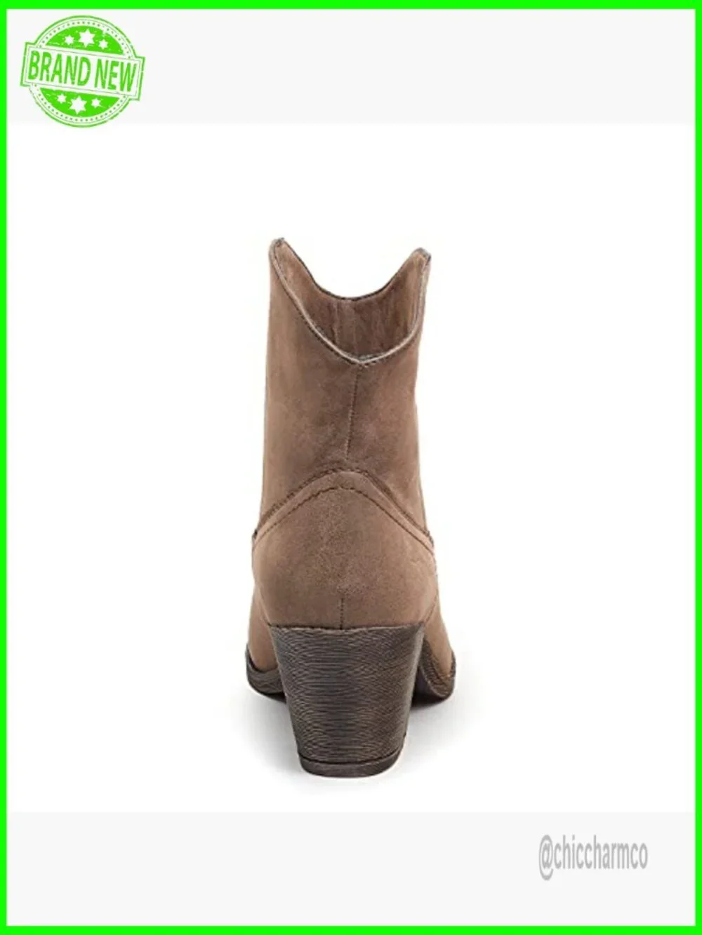 Ankle Booties with Stacked Heel and Cushioned Footbed - Picture 3 of 7